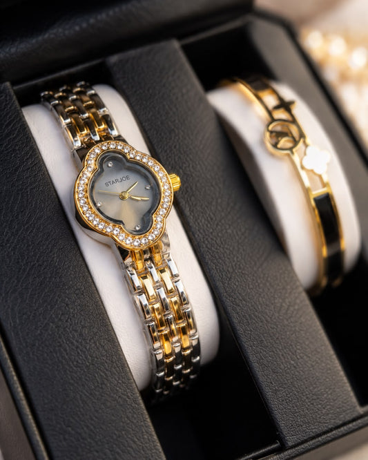 Montre +braclet+boite (inoxydable)-black