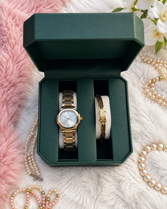 Montre +braclet+boite (inoxydable)-green