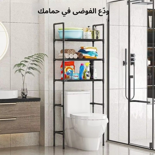 رف تخزين حمام متعدد الطبقات