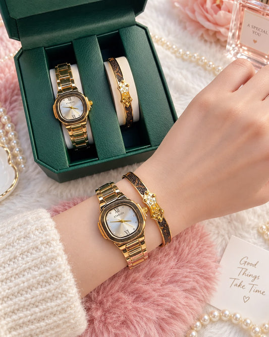 Montre +braclet+boite (inoxydable)-green